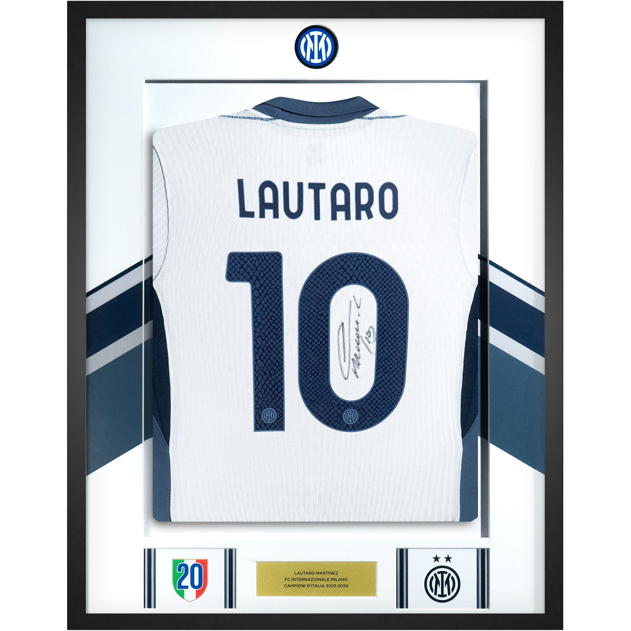 IM AWAY MATCH JERSEY 2 STARS 2024/25 SIGNED BY LAUTARO
