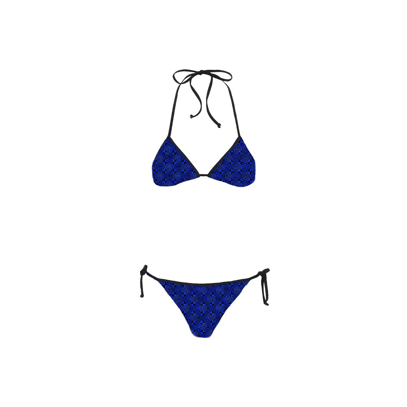IM INTER X MC2 SAINT BARTH NERAZZURRO PATTERN BIKINI