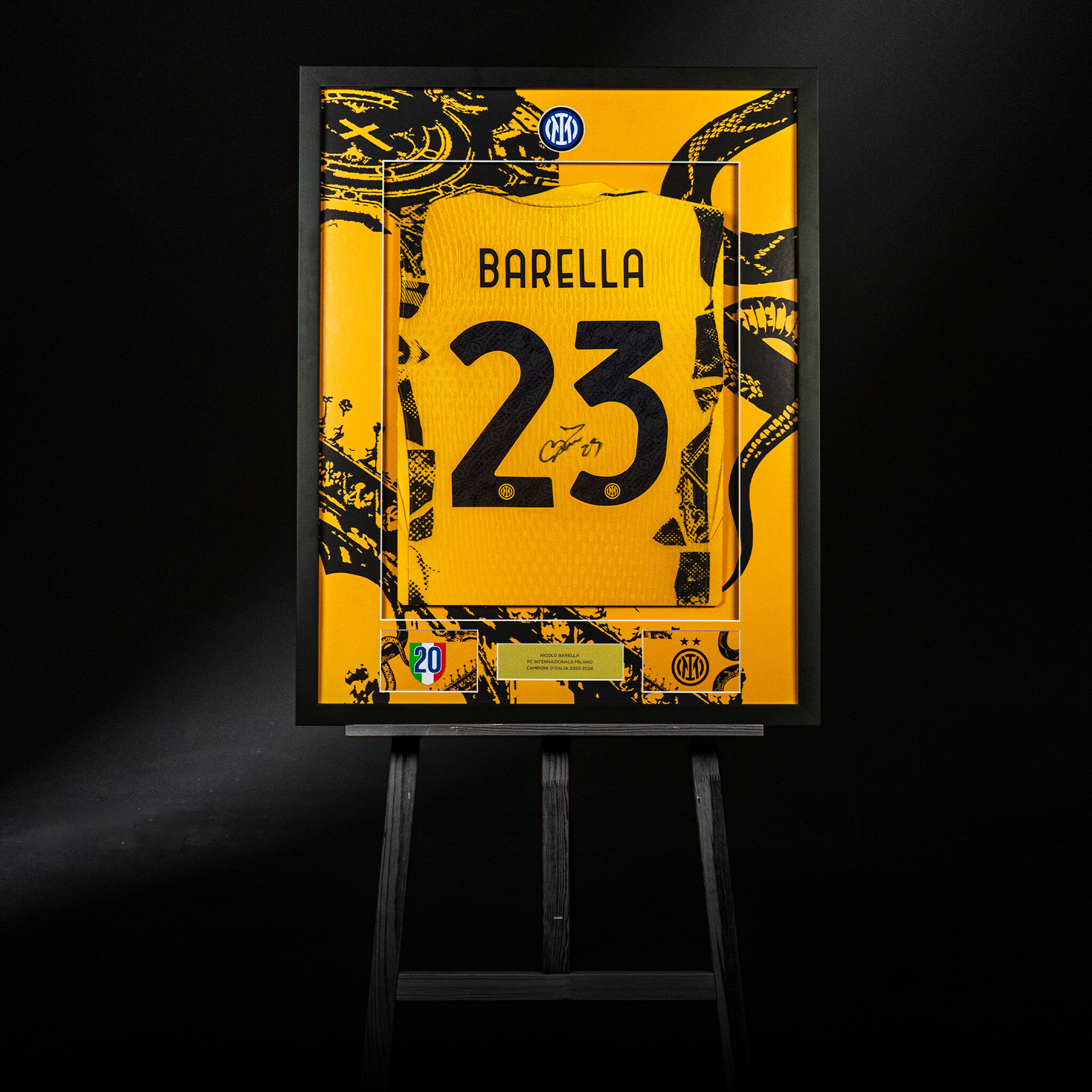 IM THIRD MATCH JERSEY 2 STARS 2024/25 SIGNED BY BARELLA