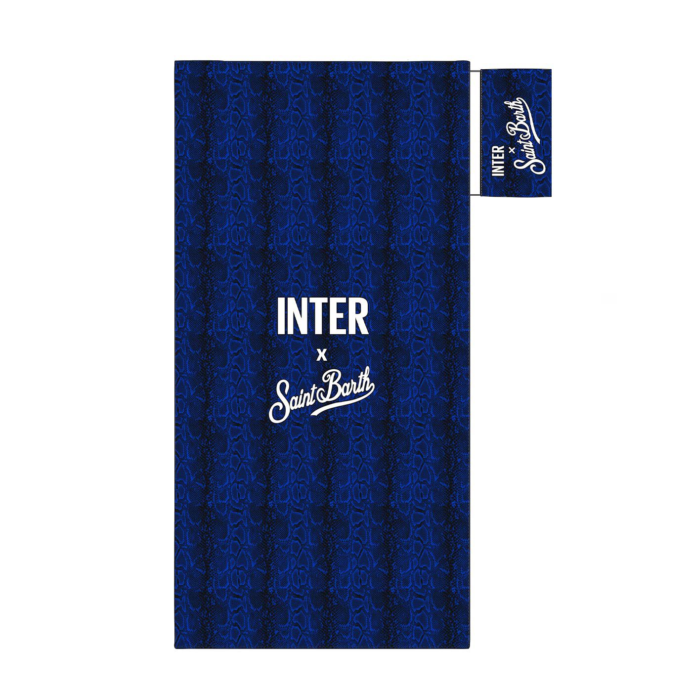 IM INTER X MC2 SAINT BARTH BISCIONE PATTERN BEACH TOWEL
