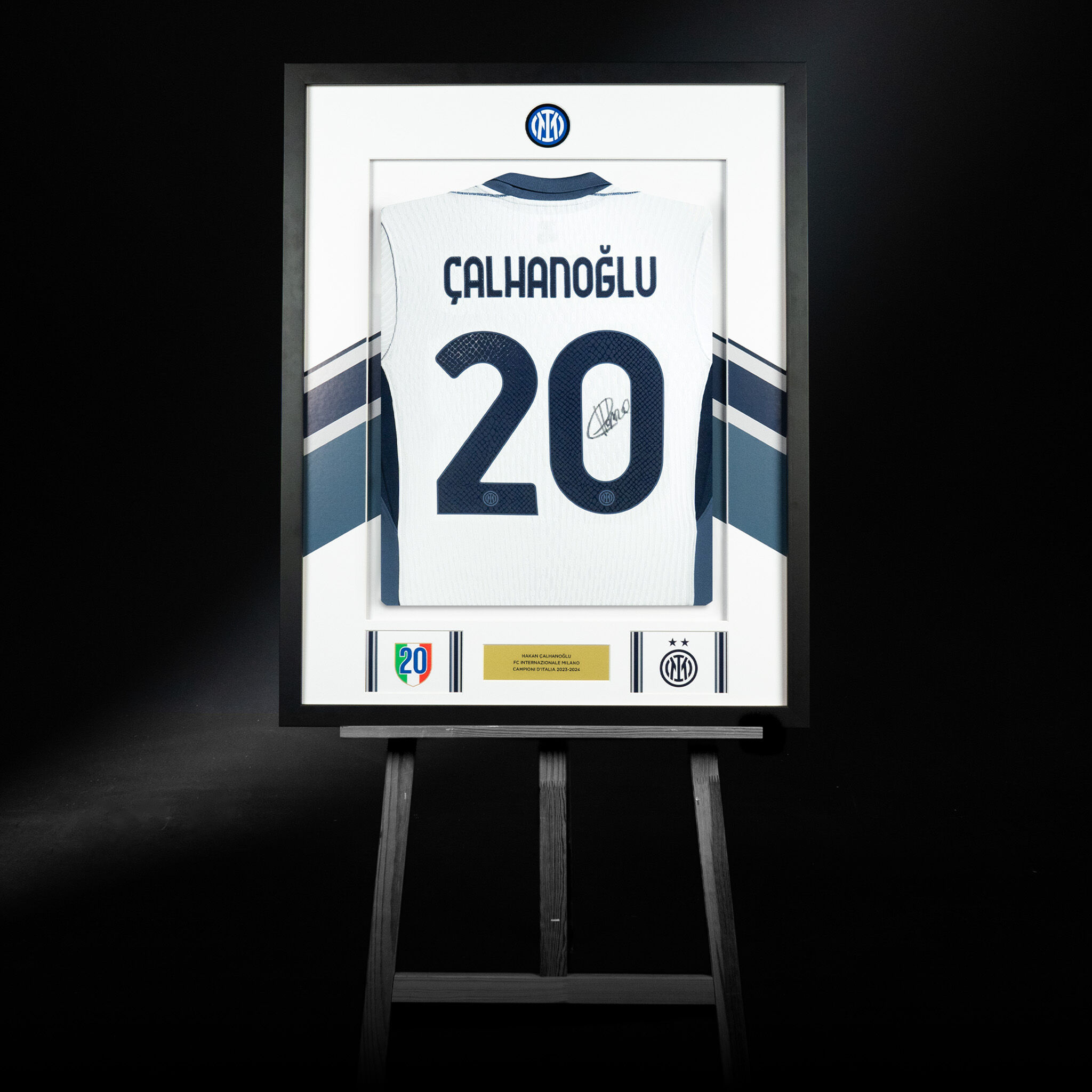 IM AWAY MATCH JERSEY 2 STARS 2024/25 SIGNED BY CALHANOGLU