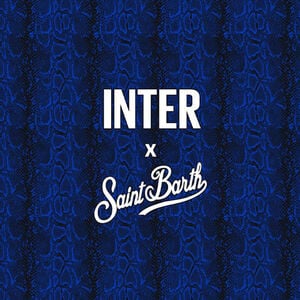 IM INTER X MC2 SAINT BARTH BISCIONE PATTERN BEACH TOWEL