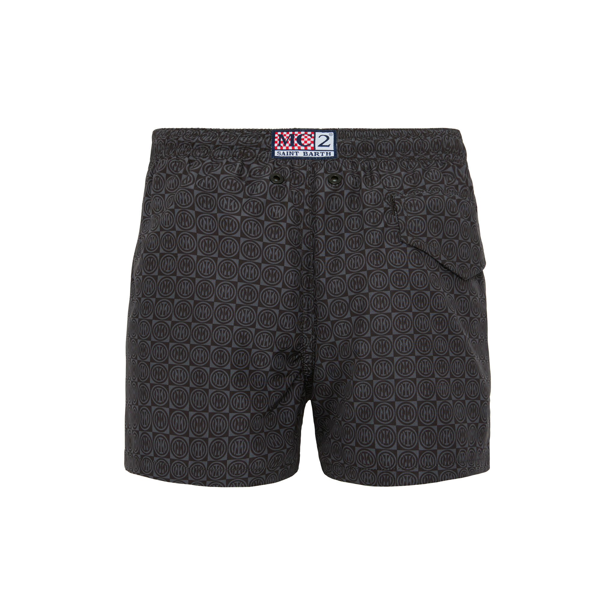 IM INTER X MC2 SAINT BARTH KID'S LOGO PATTERN TRUNKS