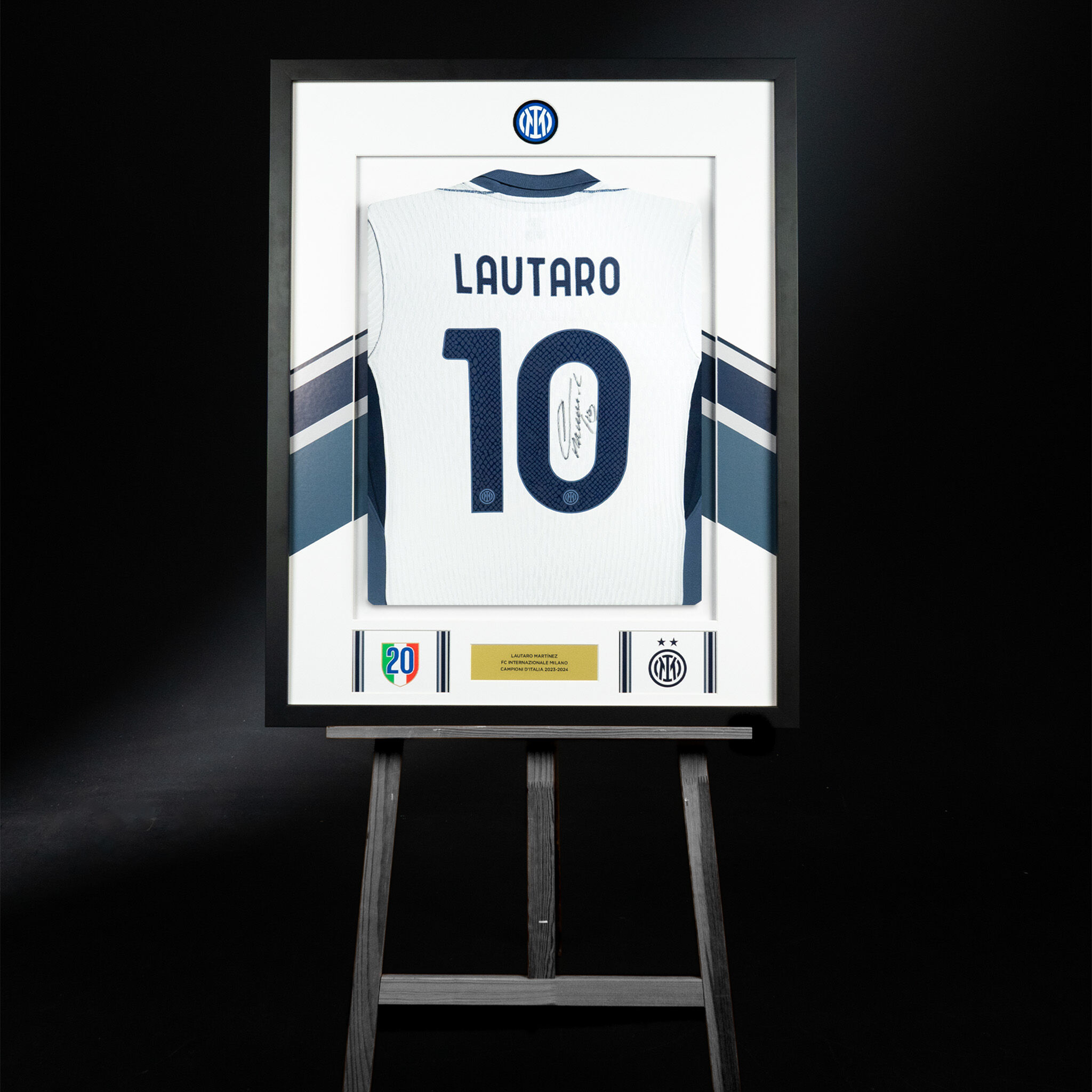 IM AWAY MATCH JERSEY 2 STARS 2024/25 SIGNED BY LAUTARO