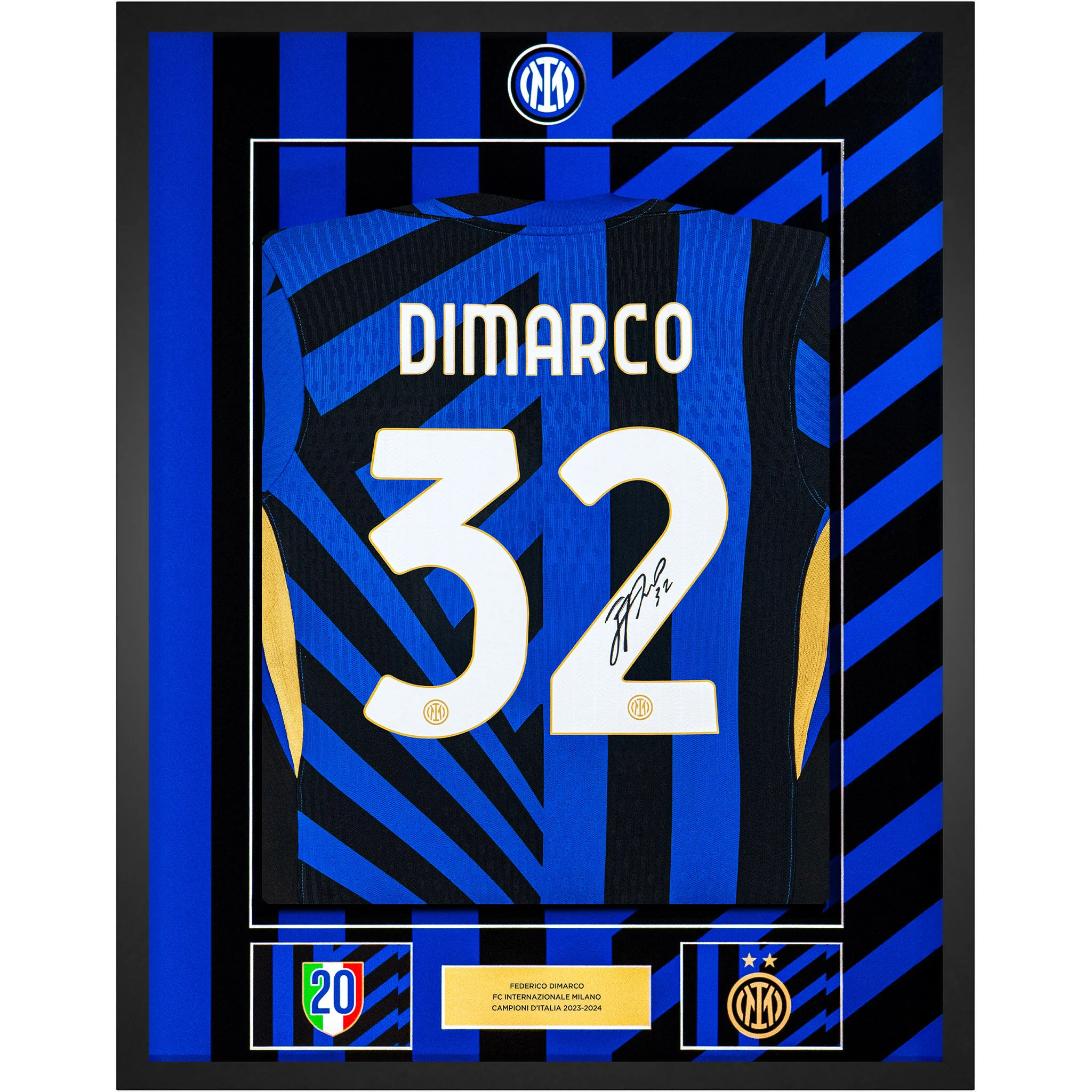 IM HOME MATCH JERSEY 2 STARS 2024/25 SIGNED BY DIMARCO