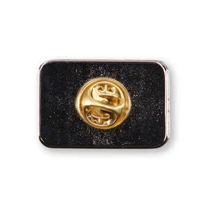 IM LAPEL PIN 2STARS RECTANGULAR