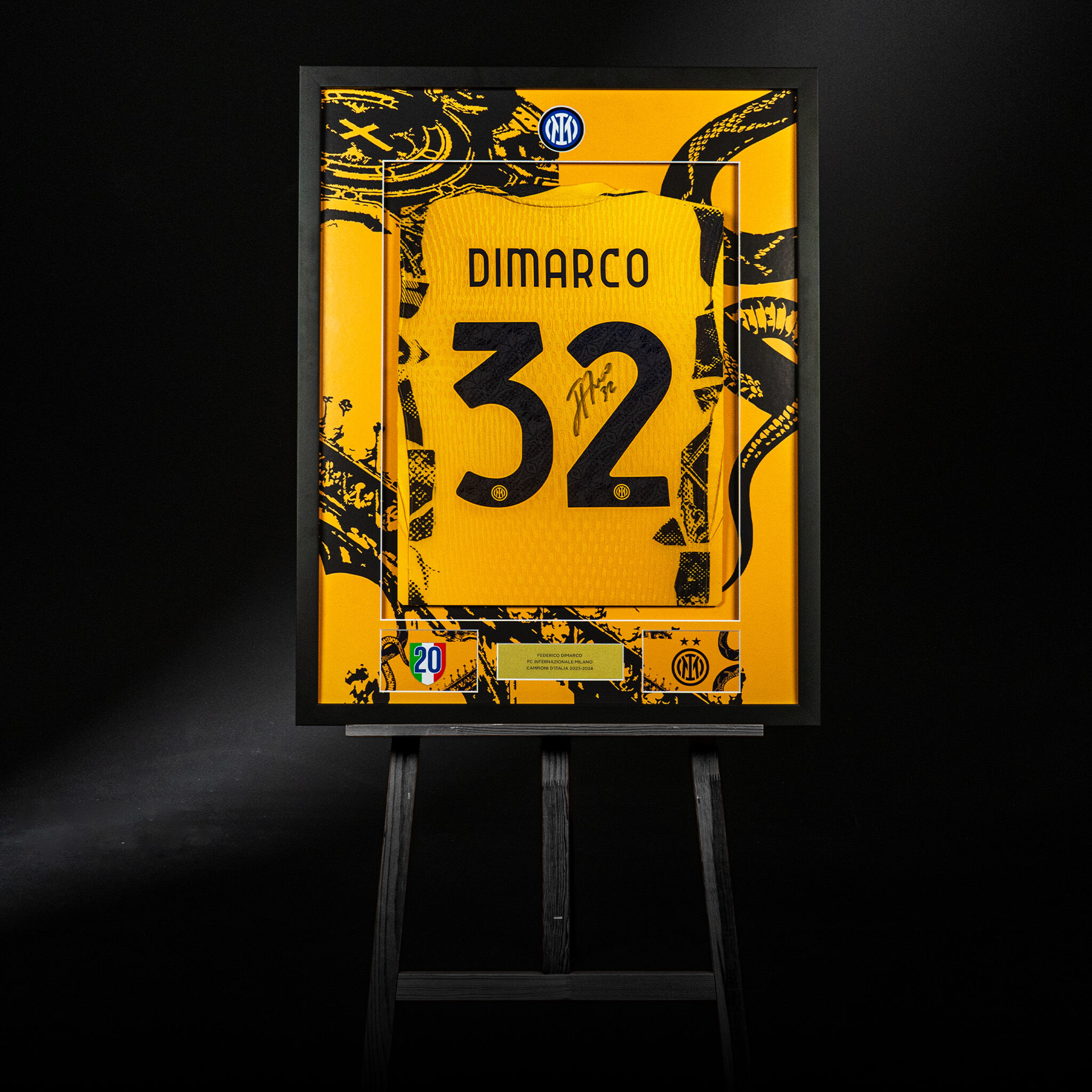 IM THIRD MATCH JERSEY 2 STARS 2024/25 SIGNED BY DIMARCO