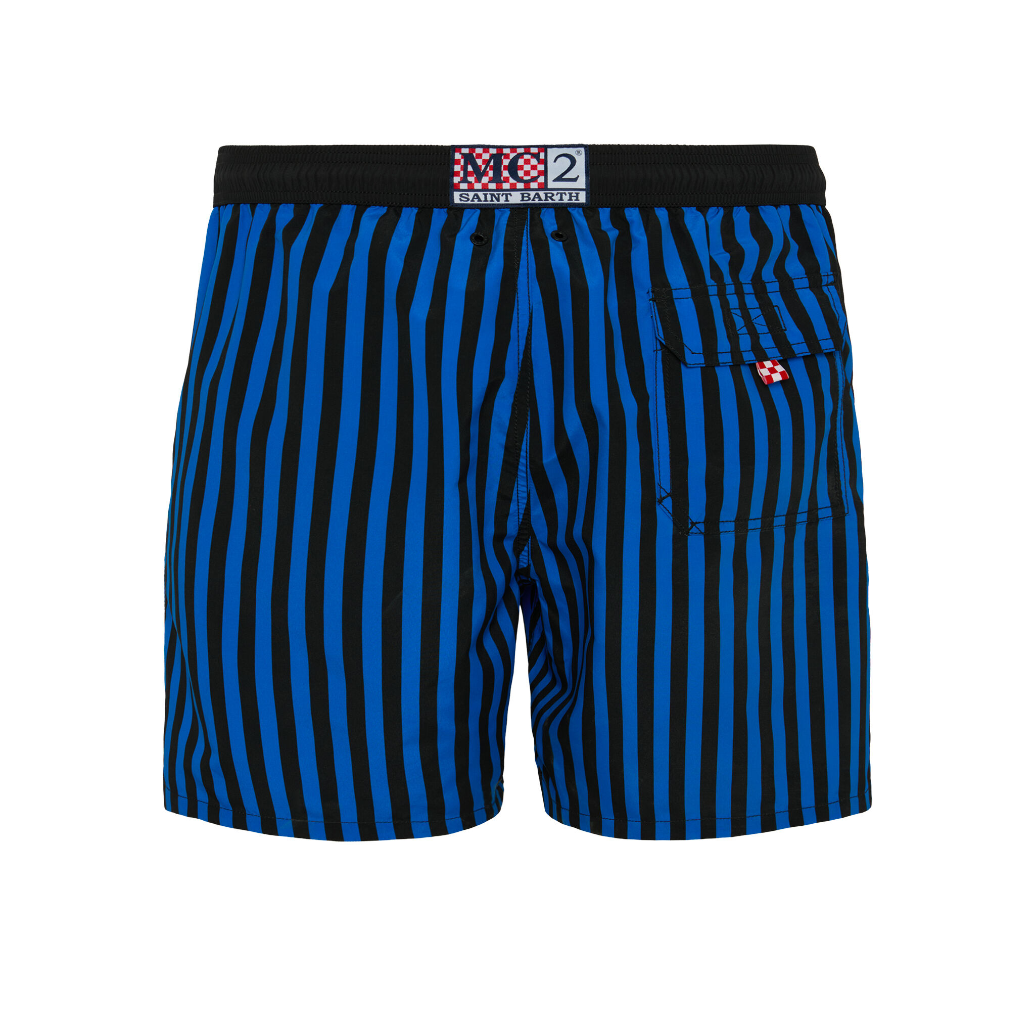 IM INTER X MC2 SAINT BARTH MEN'S BISCIONE PATTERN TRUNKS