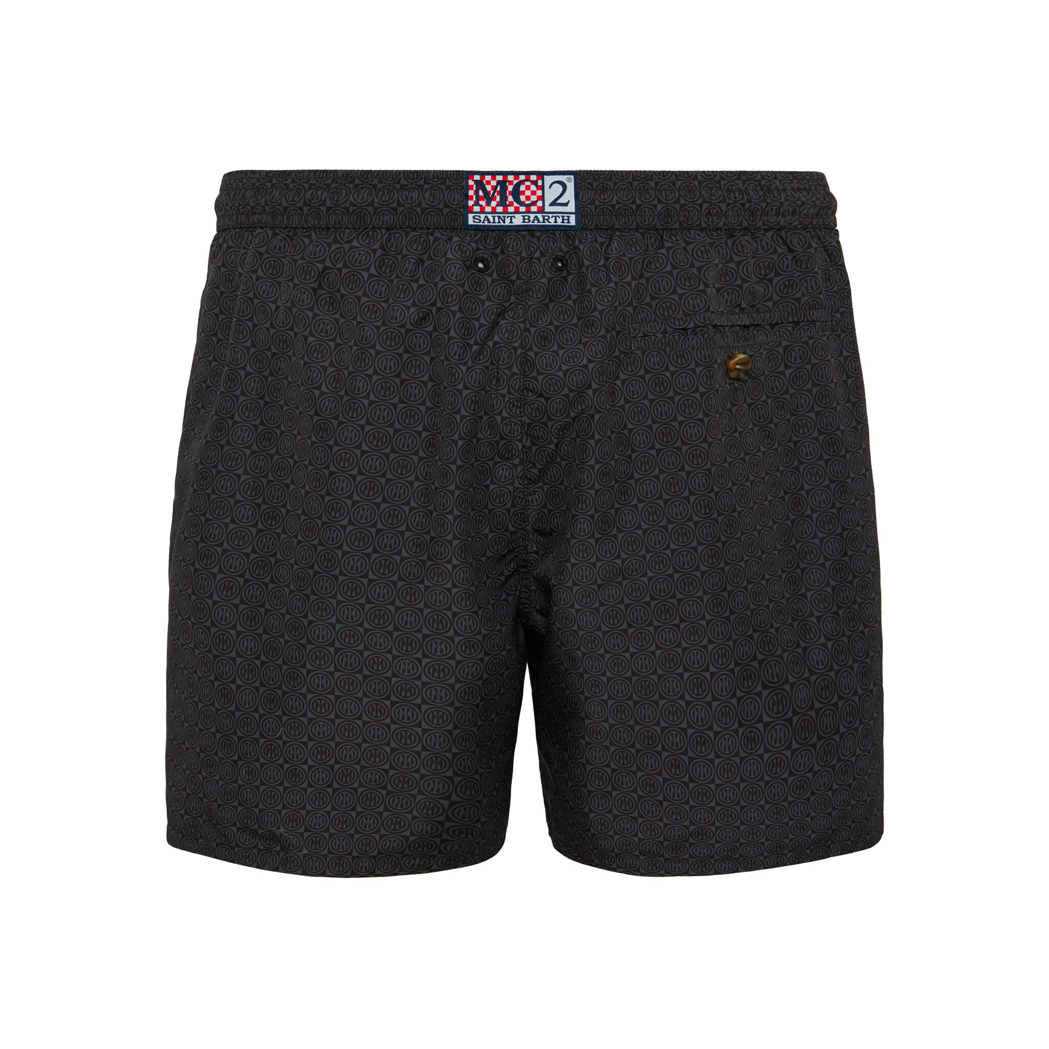 IM INTER X MC2 SAINT BARTH MEN'S LOGO PATTERN TRUNKS