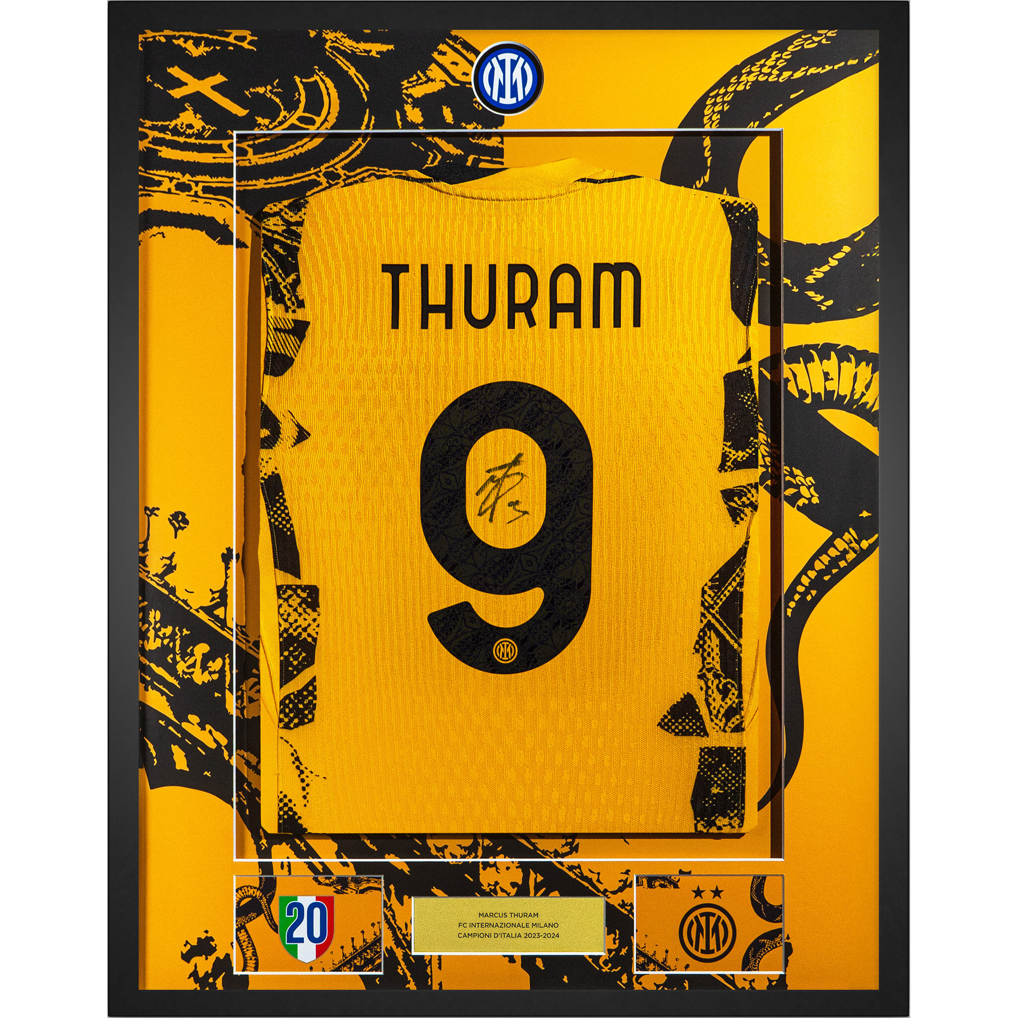 IM THIRD MATCH JERSEY 2 STARS 2024/25 SIGNED BY THURAM