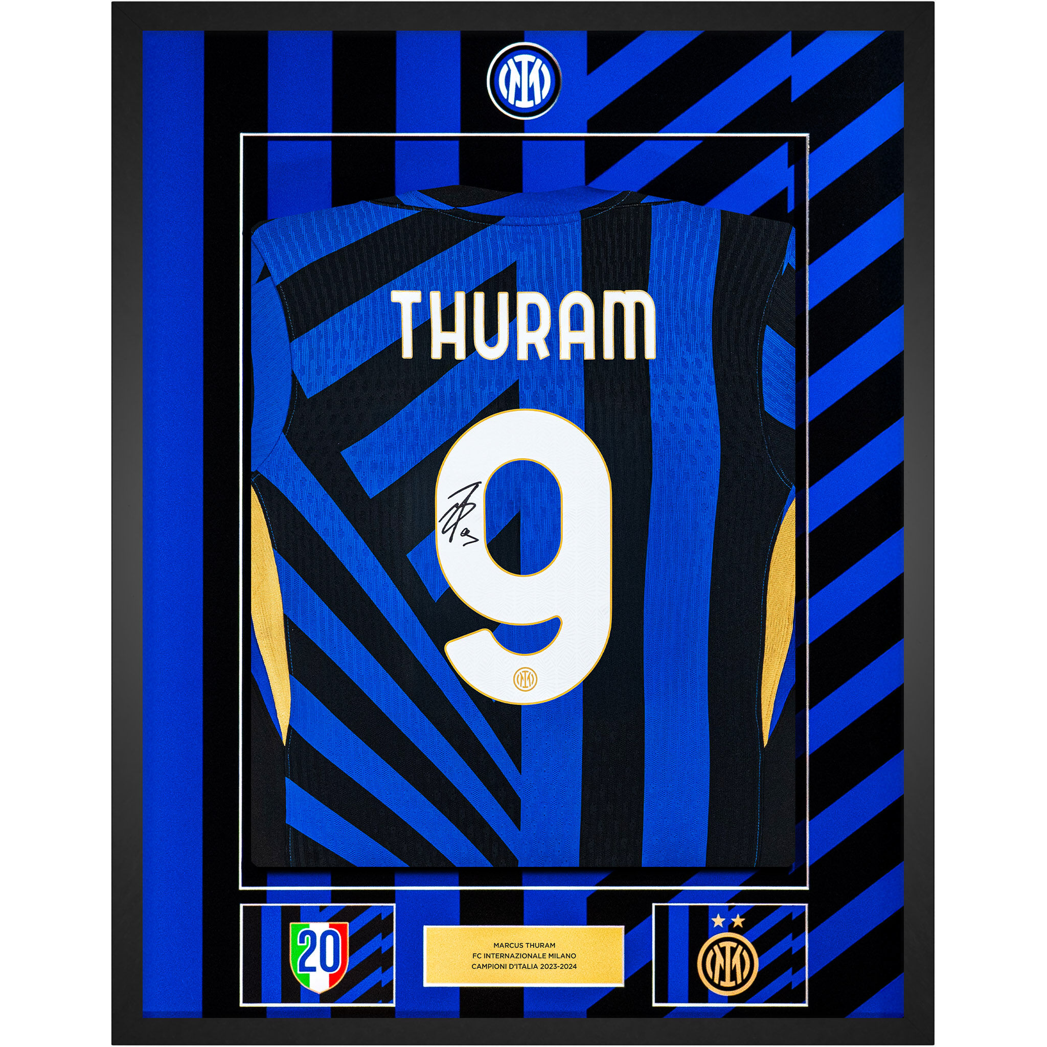 IM HOME MATCH JERSEY 2 STARS 2024/25 SIGNED BY THURAM