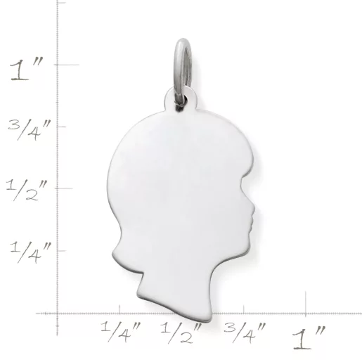 Girl Silhouette Charm