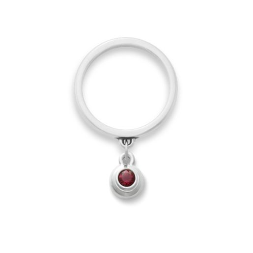 Avery Remembrance Birthstone Charm Dangle Ring