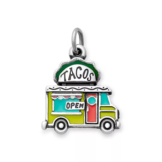 Enamel Taco Truck Charm