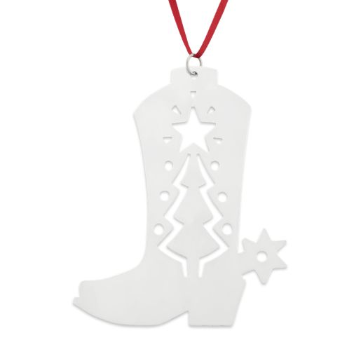 Western Boot Christmas Ornament