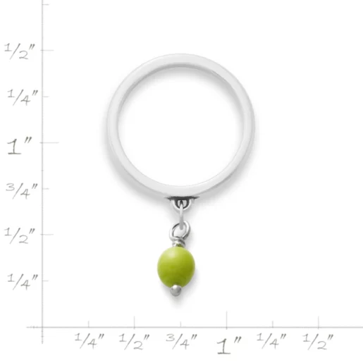 Glass Enhancer Bead Dangle Ring