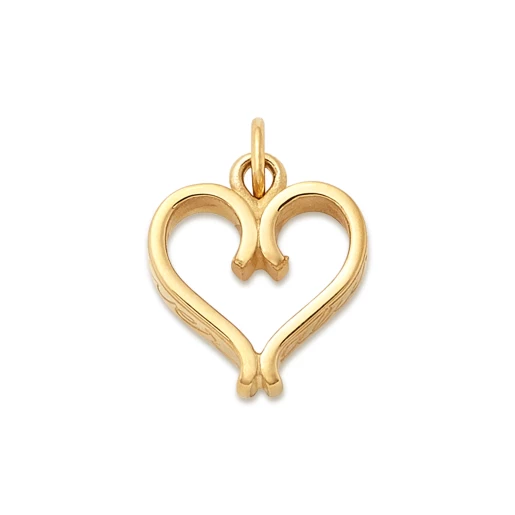 Forever and Always Heart Charm