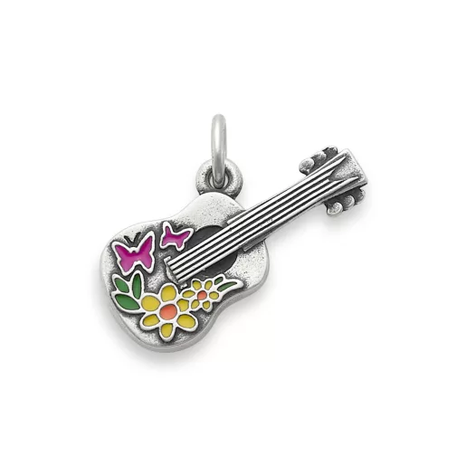 Enamel Festive Guitar Charm
