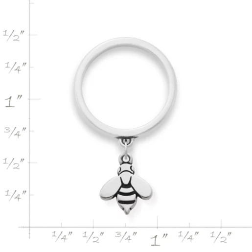 Honeybee Charm Dangle Ring
