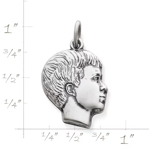 Boy's Profile Charm