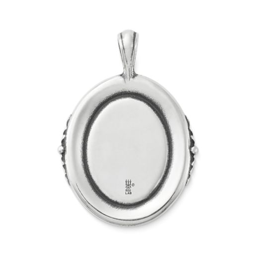 Sculpted Bluebonnet Layered Gemstone Pendant