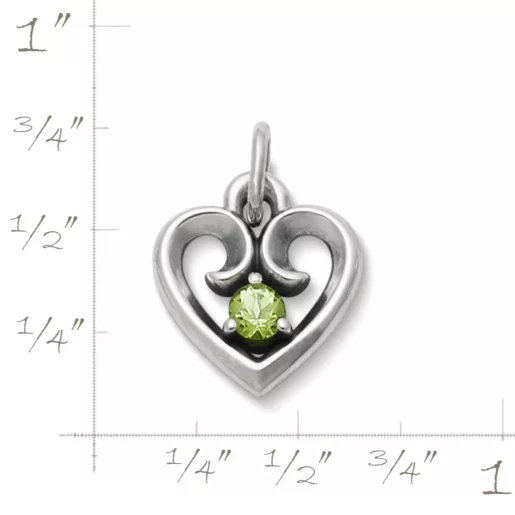 Avery Remembrance Heart Birthstone Pendant