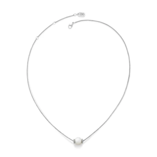 Beaded Cultured Pearl Slider Necklace