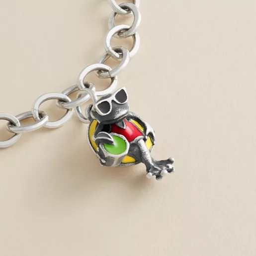 Enamel Party Frog Charm