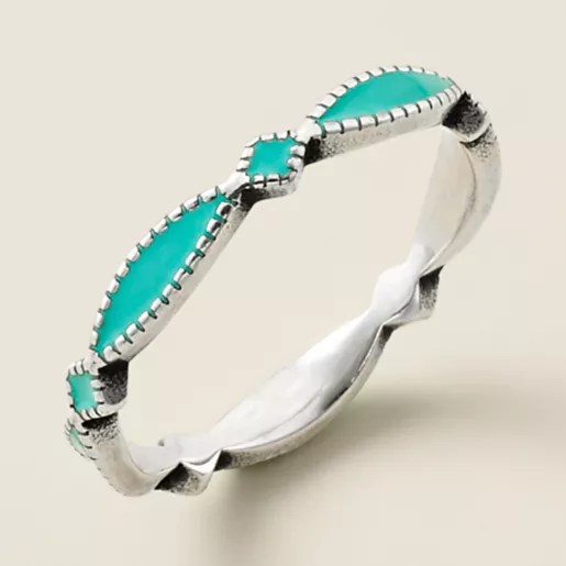 Enamel Cordoba Stacker Ring