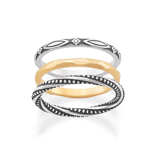 Connected Circles Ring Set