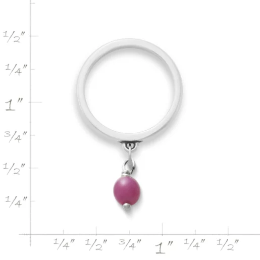 Glass Enhancer Bead Dangle Ring