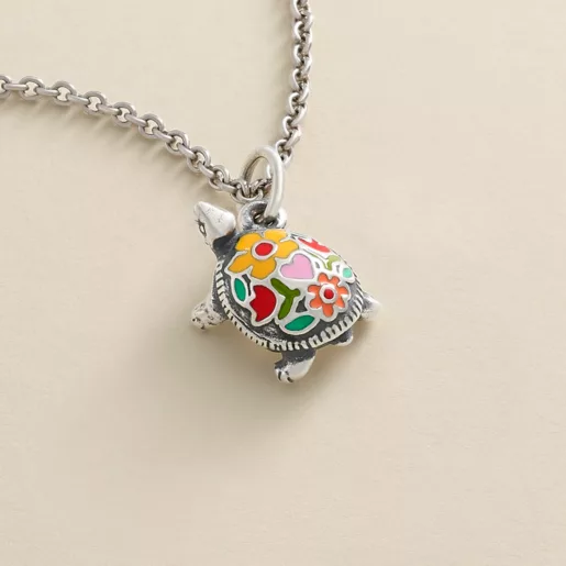 Enamel Festive Turtle Charm