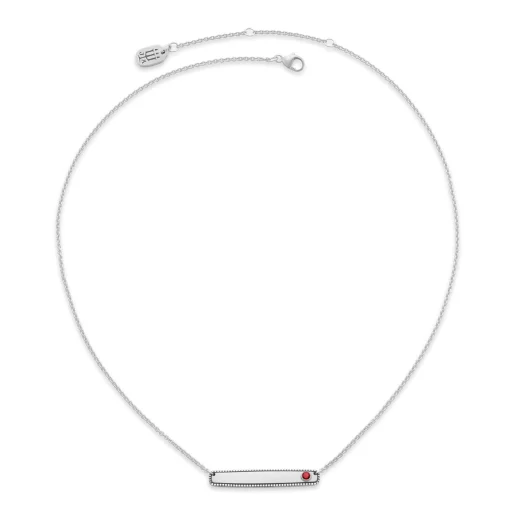 Engraveable Horizon Gemstone Necklace