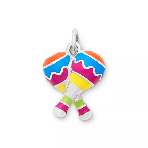 Enamel Festive Maracas Charm