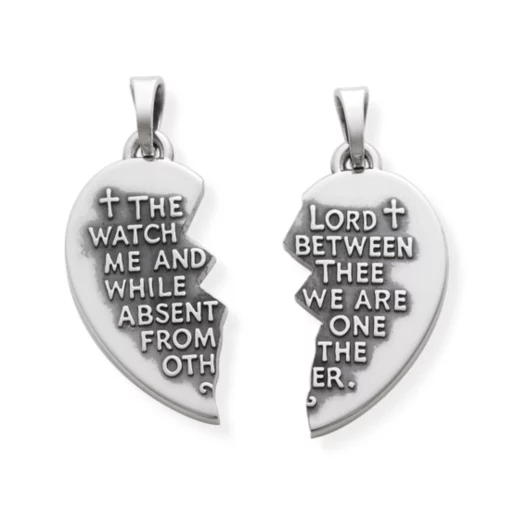 Watch Over Thee Prayer Pendant Set