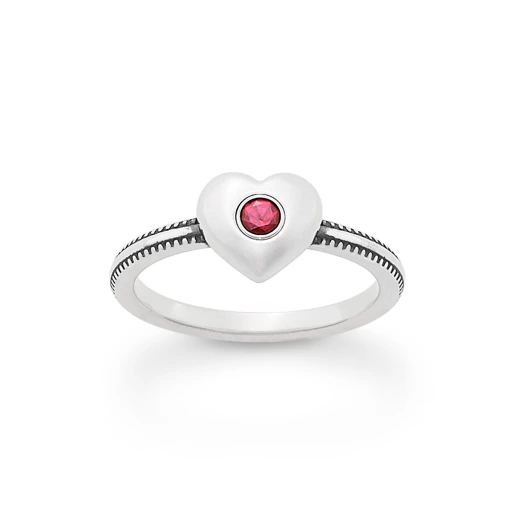 Keepsake Heart Birthstone Ring