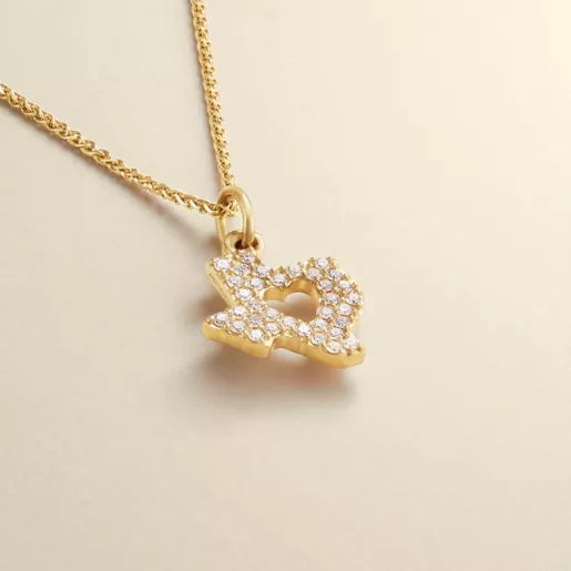 Pave Diamond Deep in the Heart of Texas Pendant