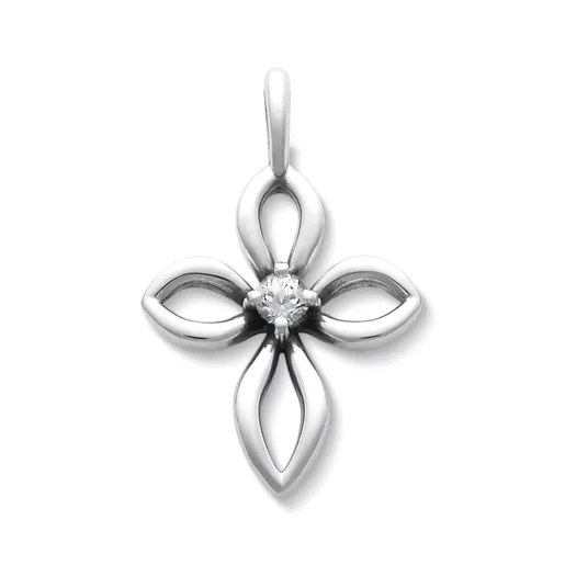 Avery Remembrance Birthstone Cross Pendant