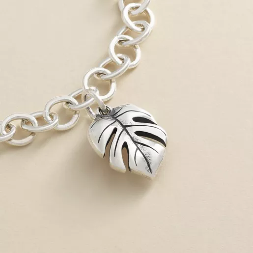 Monstera Leaf Charm
