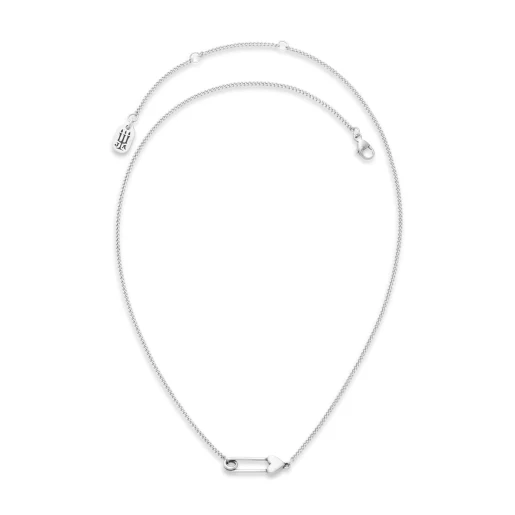 Safety Pin Heart Necklace