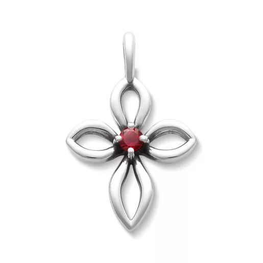 Avery Remembrance Birthstone Cross Pendant