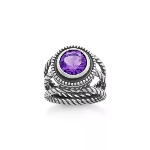 Twisted Wire Gemstone Ring