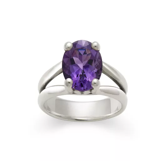 Oval Gemstone Ring