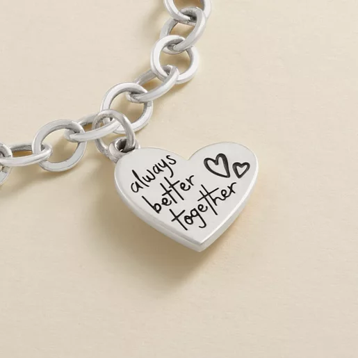 Always Better Together Heart Charm