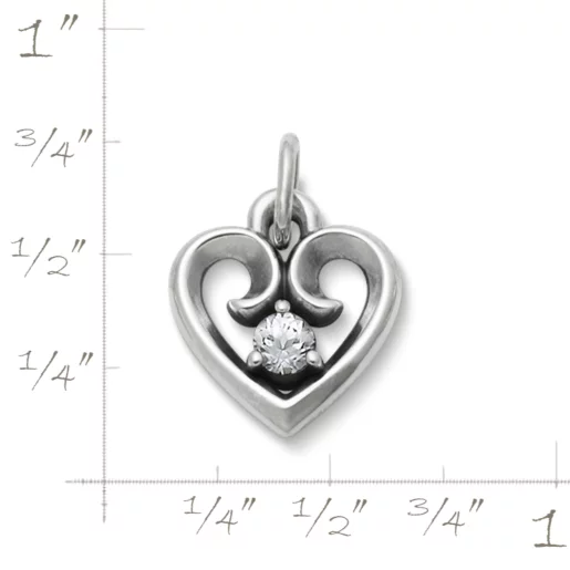 Avery Remembrance Heart Birthstone Pendant