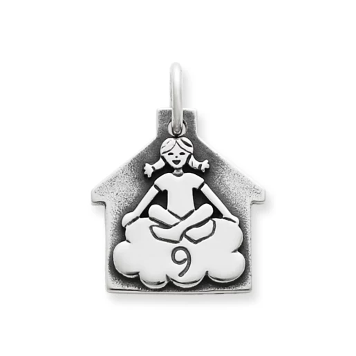 Girl in Cloud 9 Charm