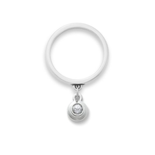 Avery Remembrance Birthstone Charm Dangle Ring