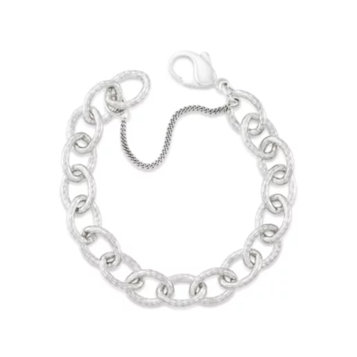 Hammered Charm Bracelet