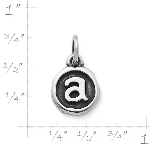 Vintage Type Initial Charm