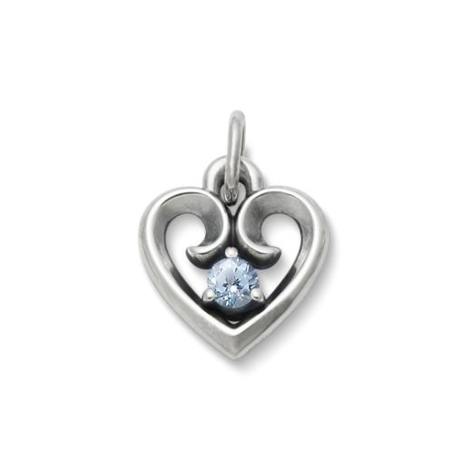 Avery Remembrance Heart Birthstone Pendant